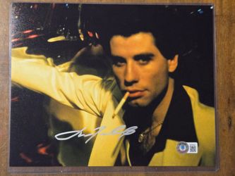 John Travolta Signed 8x10 Photo Beckett Witness