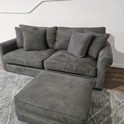 Crate and Barrel Sofa with Ottoman - Free delivery
