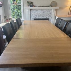 Large Statement Piece Bamboo Dining Table
