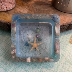 Resin  Beach Ashtray (handmade )