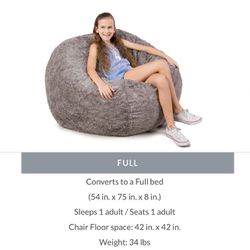CordaRoy Full Size Convertible Bean Bag Insert for Sale in