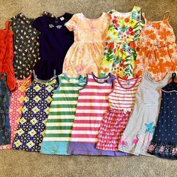 5/5T Girls Spring And Summer Rompers/Dresses