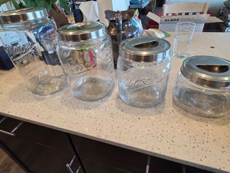 Mason farm style storage jars