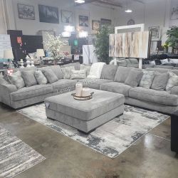 EXTRA COMFORT 4 pcs SECTIONAL COMES WITH ALL PILLOWS- 4pcs [NEW]