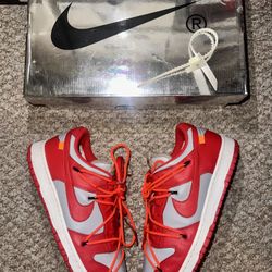 Nike Dunk low Off White  “UNLV” Size 10❤️‍🔥 (Worn 3x) ‼️