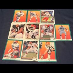 Lot of 10 NFL Football Cards - Cleveland Browns
