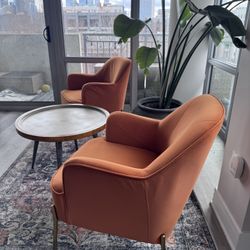Accent Chair With Coffee Table And Matching Rug