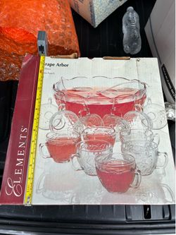 Vintage Punch Bowl & Cups Set