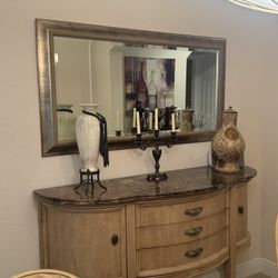 Gorgeous  Bernhardt Buffet With Marble Top - Amazing Condition- 67” x 13” x 41” - Originally $4700