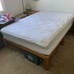 New Full Size Bed With Wooden Frame