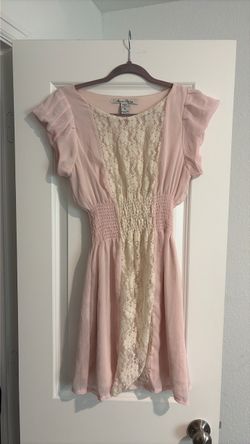Pink and cream dress