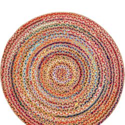 Brand New 5 Ft Bohemian Braided Rug
