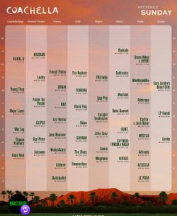 Coachella weekend 2 Sunday only buying