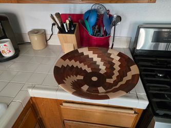 Wooden decorative bowl