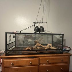 Repti Zoo 67 Gallon Reptile Enclosure w/ 24” Uvb Hood