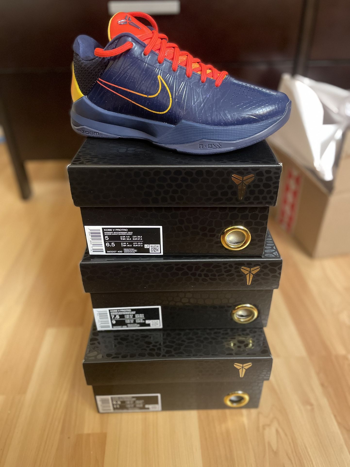Nike Zoom Kobe 5 Protro Caitlin Clark Indiana Fever PE