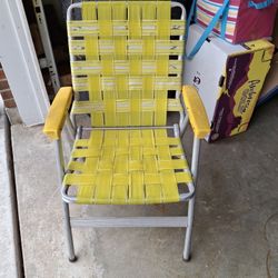Webbed Aluminum Lawn Chair 