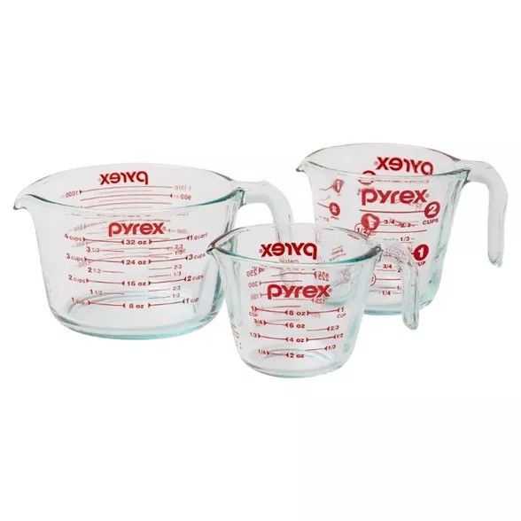 Pyrex 3-piece measuring set