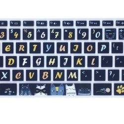 Cat keyboard Cover/Skin For 14” HP Laptop