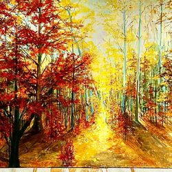 Oil/aquatic Painting.  L 57” W30” D1.5”