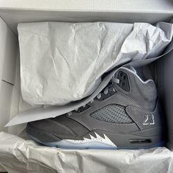 Jordan 5 Wolf Grey Size 5Y & 6.5Y