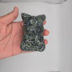 Pikachu Crystal Carving ( Kambaba Jasper) 