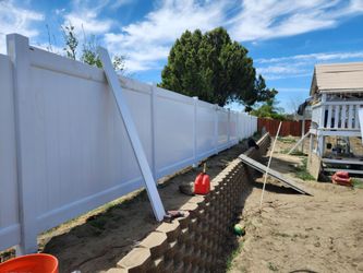 Vinyl fence