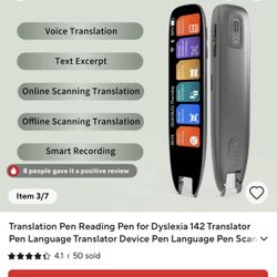Smart Translation Pen Scanner – 142 Languages, Brand New