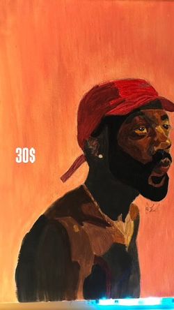 Brent Faiyaz painting