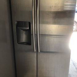 Samsung Stainless Side By Side Fridge 