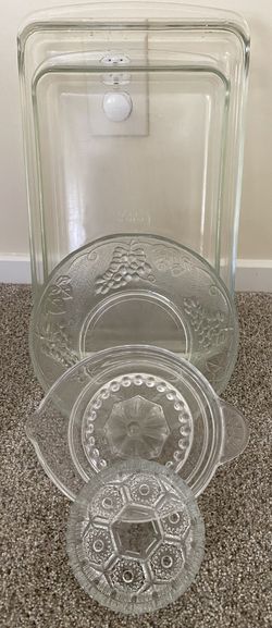 Vintage 5 Pc. Kitchen Glass Items Misc Lot Have To See
