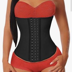 YIANNA Waist Trainer for Women Latex Underbust Waist Cincher Corset Sport Girdle Hourglass Body Shaper