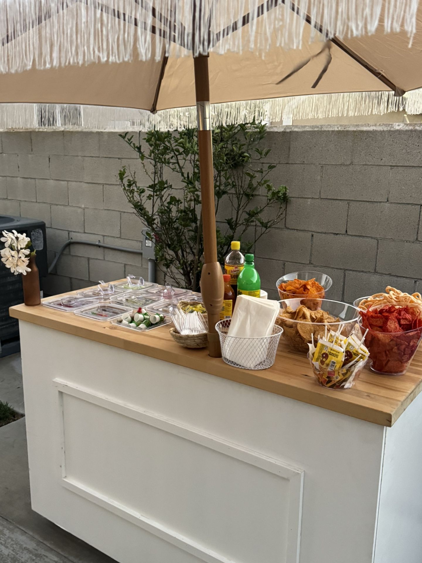 Catering Snack cart bar