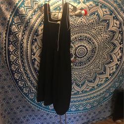 Dark Navy Blue Knee Length Dress Size 14