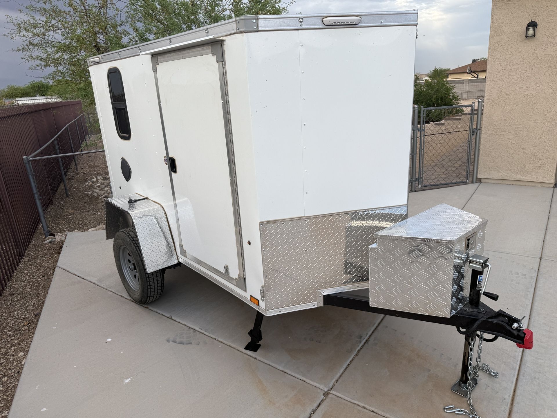 2023 Compass 5x8 v-nose enclosed/cargo/camping trailer