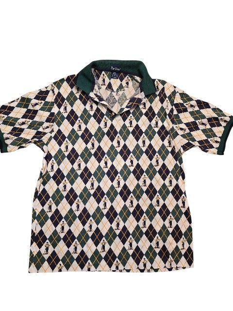 Vintage Par Four Men's Golf Polo Shirt Size LG 100% Cotton