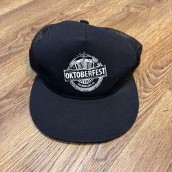 Oktoberfest Big Bear Lake Men’s Baseball Cap Black White Beer