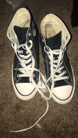 black hightop converse (size 9)