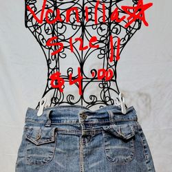 Vanilla Star Jean Skirt