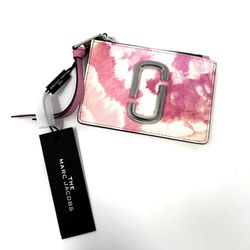 NWT Marc Jacobs Women's Snapshot Pink Tie Dye Wallet