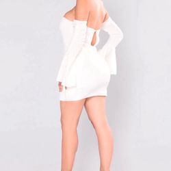 New White Dress Size M