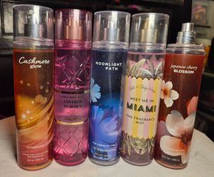 Bath & Body Works Fine Fragrance Mist Set of 5