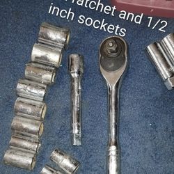 1/2 Inch Ratchet And Sockets By Crescent Tools