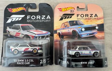 Hot wheels Forza Motorsport BMW CSL and 2002 set