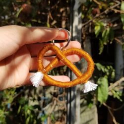 Pretzel Keychain (Handmade)