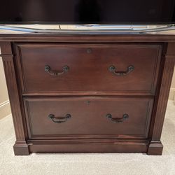 Wooden Two-Drawer Cabinet