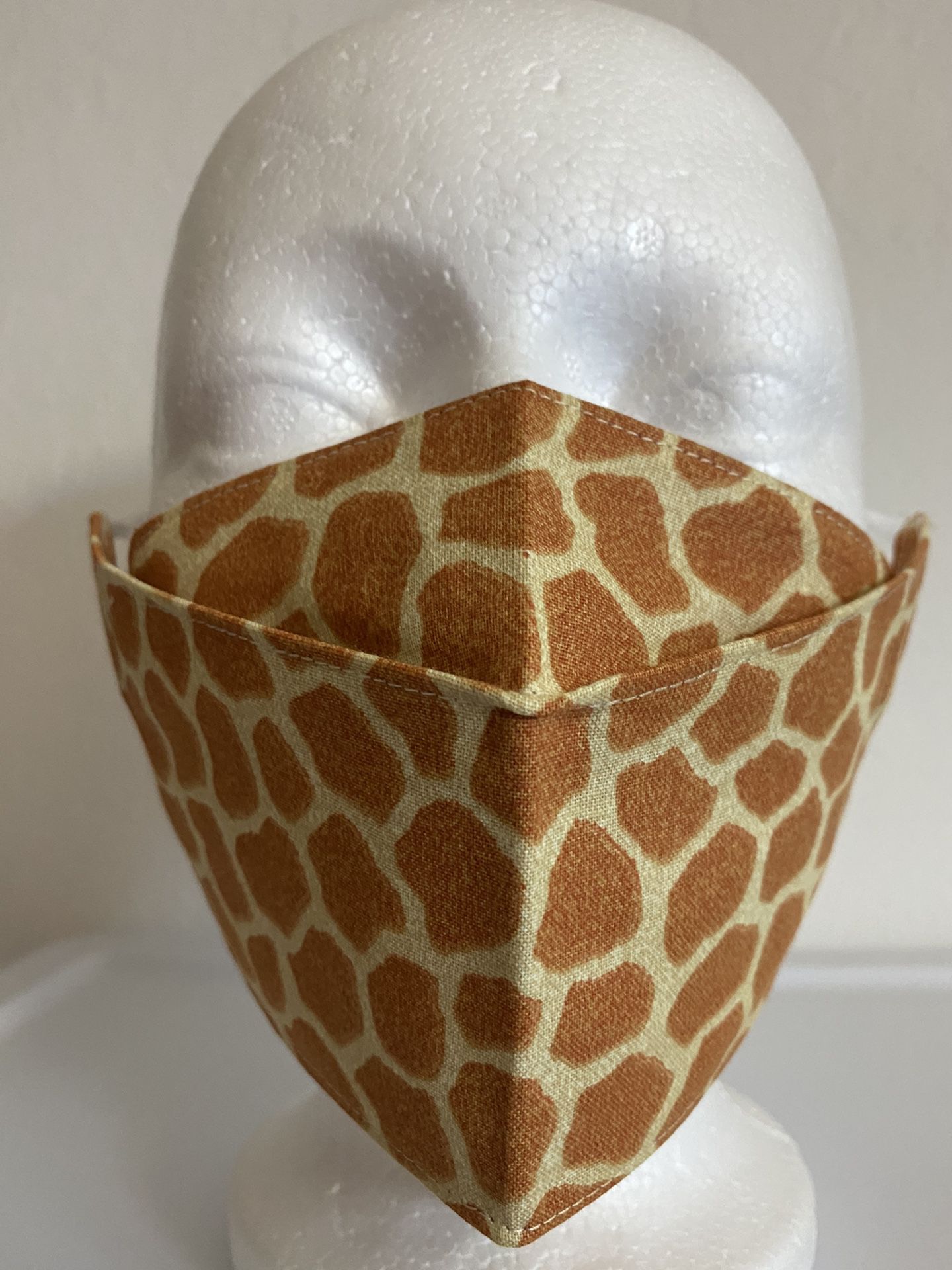 3D Face Masks Adults (Giraffe Print)-E14