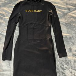 Black Long Sleeve Dress Small 