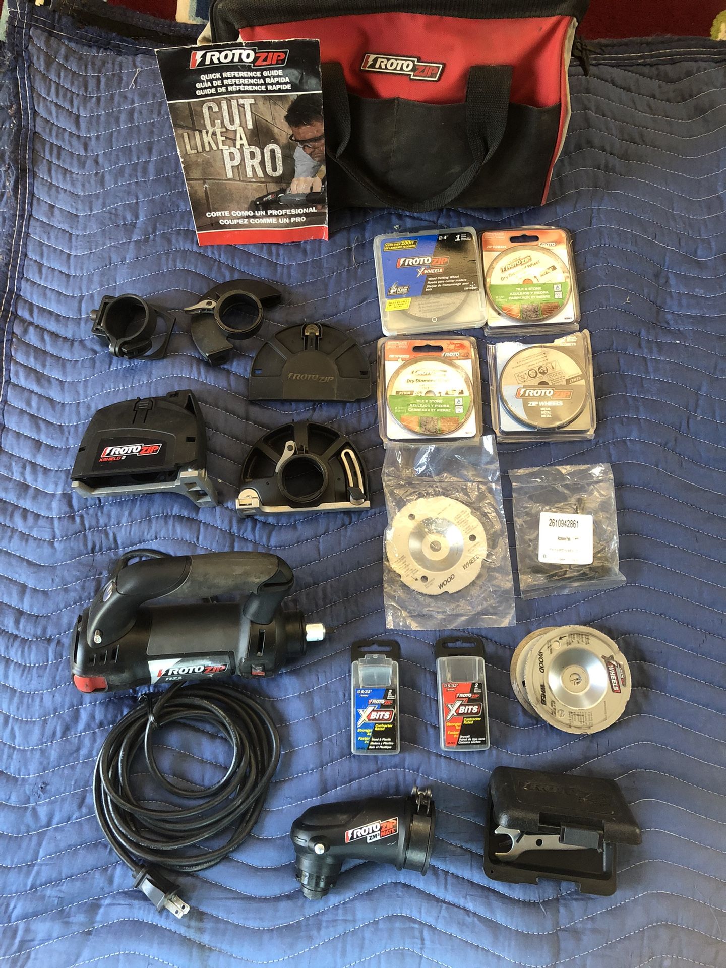 Rotozip RZ5 with Accessories and Bag