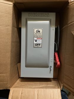 New 30 Amp Fused Siemens Disconnect Safety Switch